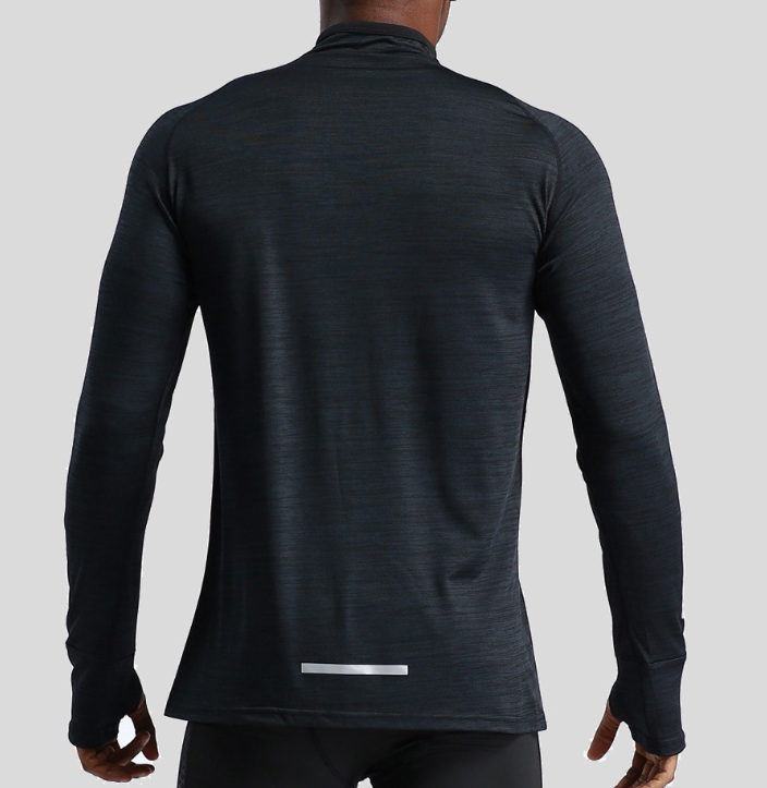Half-zipper tight quick-drying fitness shirt