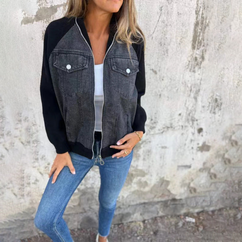Contrast Denim Jacket