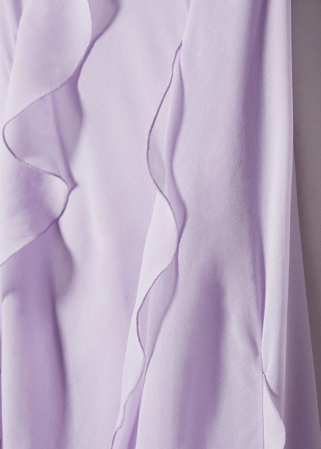 Ruffled Lilac Maxi Dress