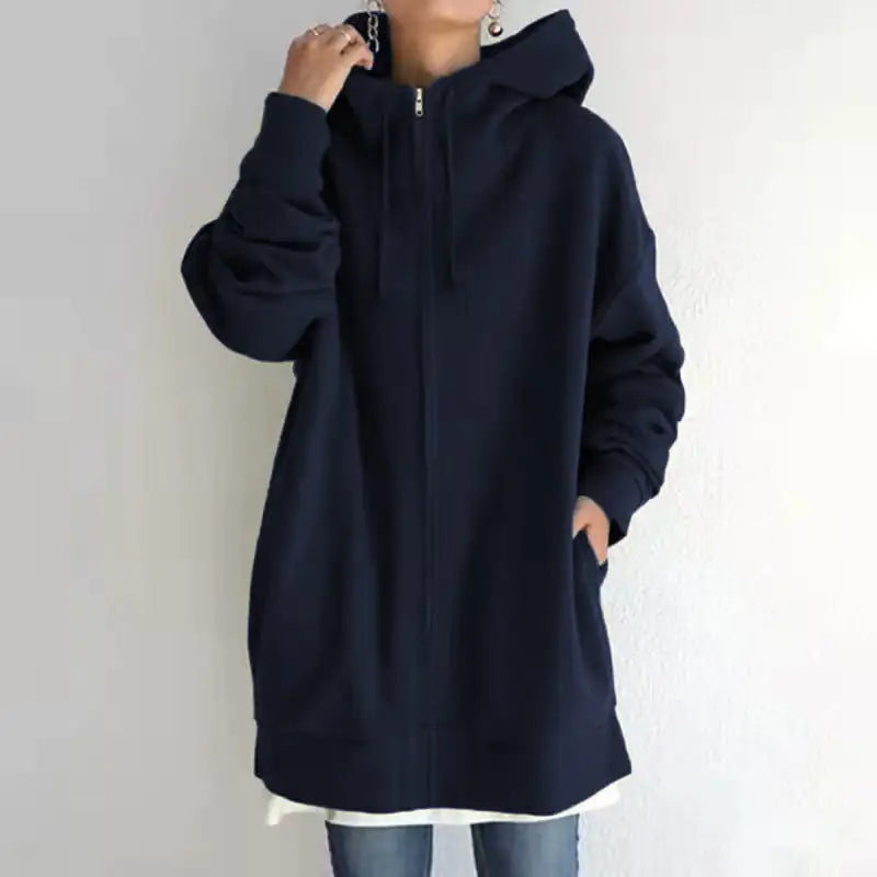 Oversized Loose Hooded Coat