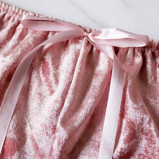 Velvet Camisole Pajamas Set