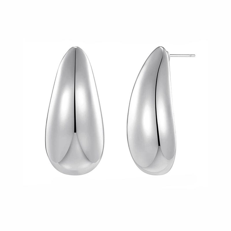 Crescent Gold Statement Earrings