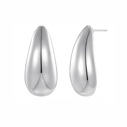 Crescent Gold Statement Earrings