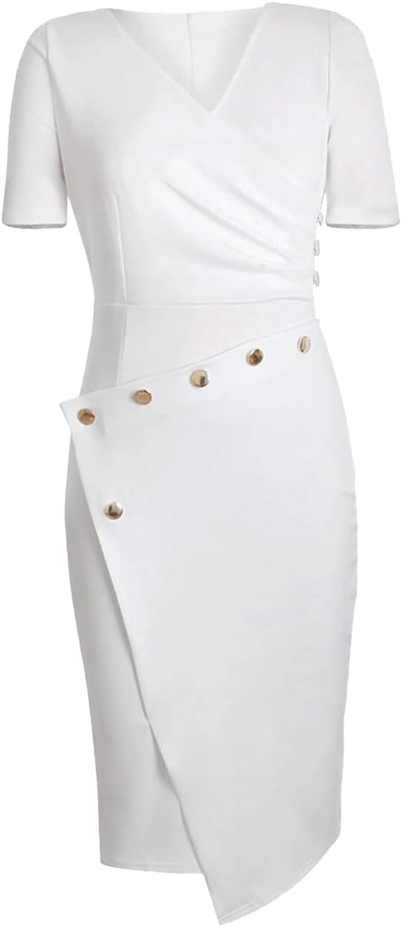 Sheath Wrap Pencil Dress 