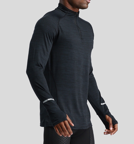 Half-zipper tight quick-drying fitness shirt