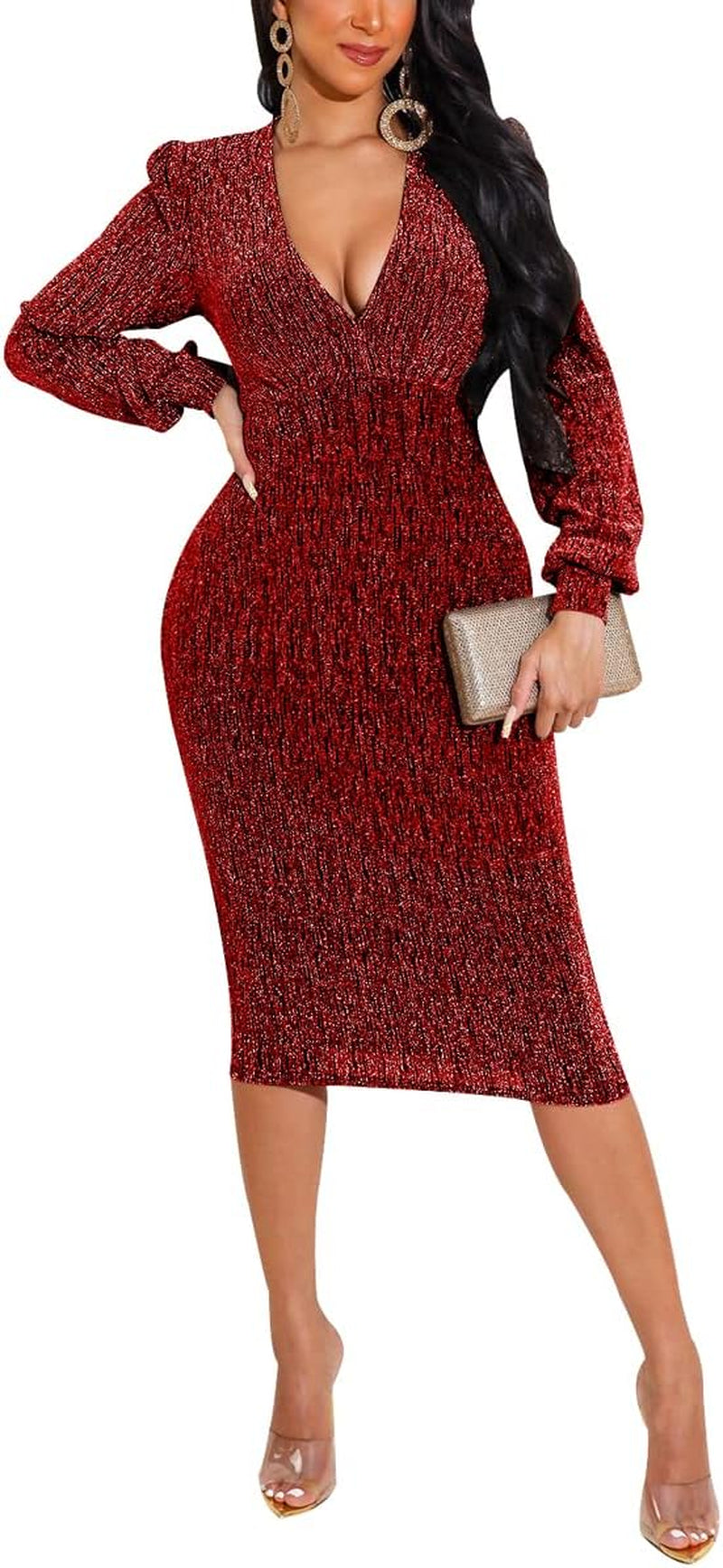 Sequin Midi Dress 