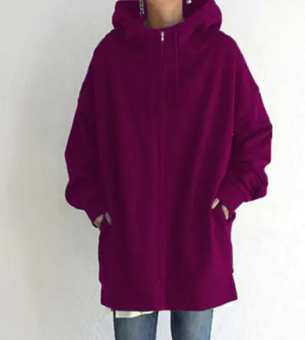 Oversized Loose Hooded Coat