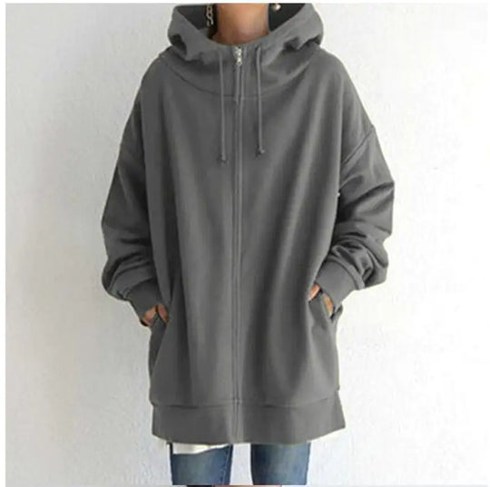 Oversized Loose Hooded Coat