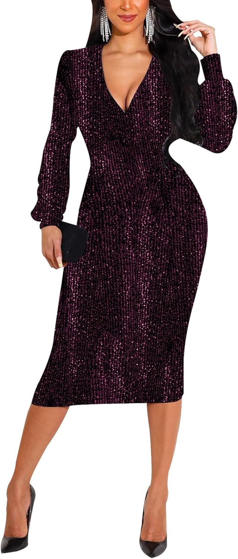 Sequin Midi Dress 