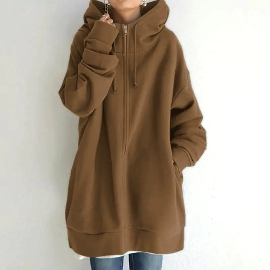 Oversized Loose Hooded Coat