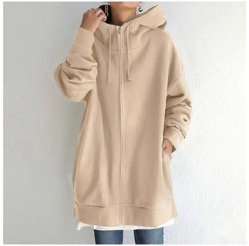 Oversized Loose Hooded Coat