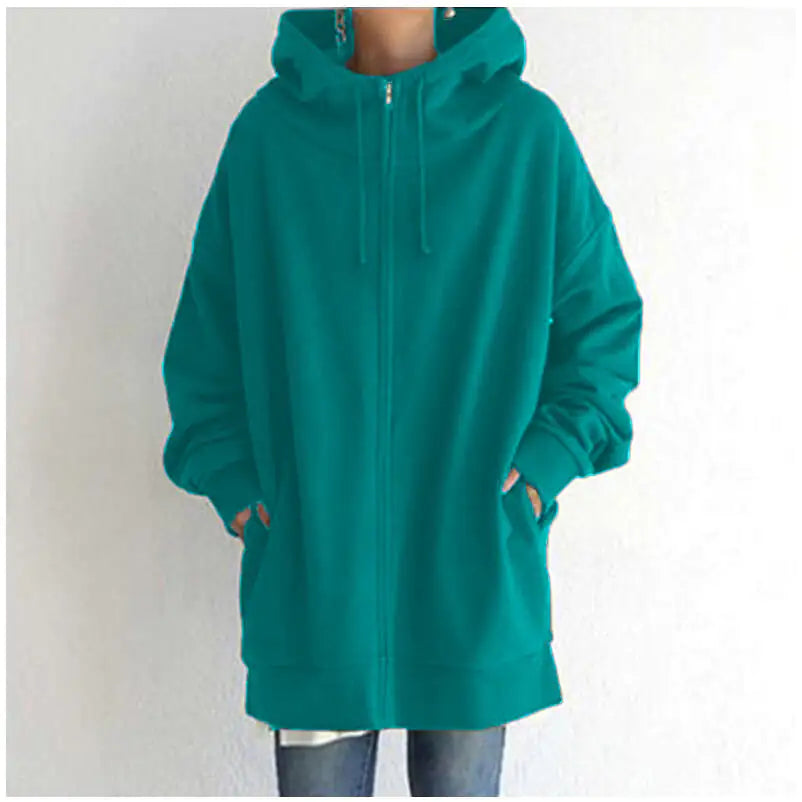 Oversized Loose Hooded Coat