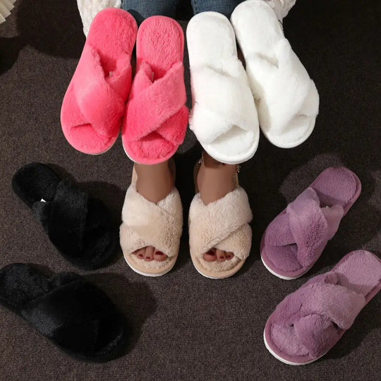 Cozy Cross Winter Slippers
