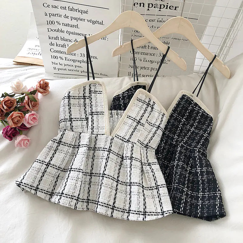 Plaid Camisole Top