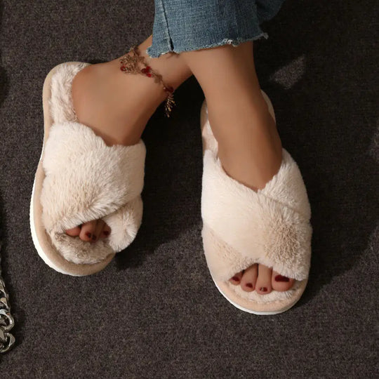 Cozy Cross Winter Slippers
