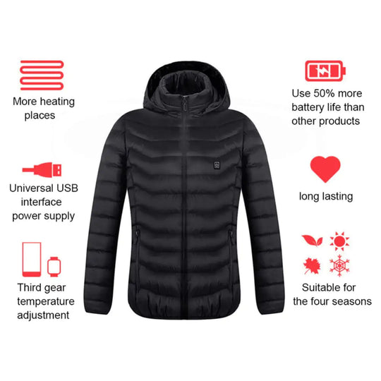 Premium Heated Jacket – 2 Heat Zones
