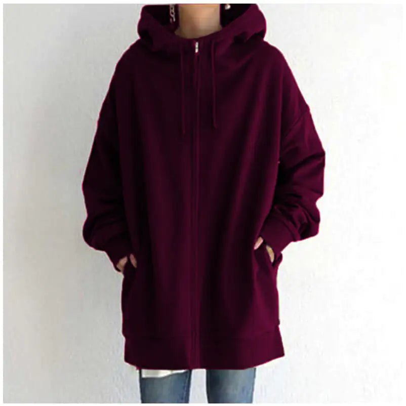 Oversized Loose Hooded Coat