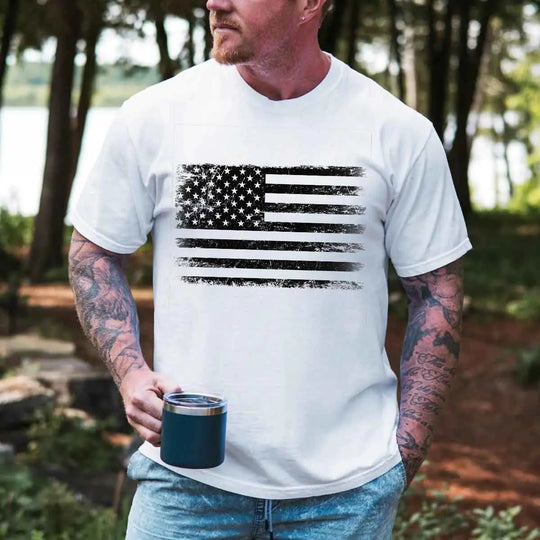 USA Distressed Flag T-Shirt