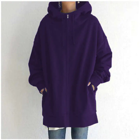 Oversized Loose Hooded Coat