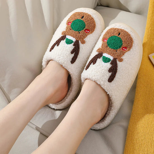 Elk Cozy Winter Home Slippers