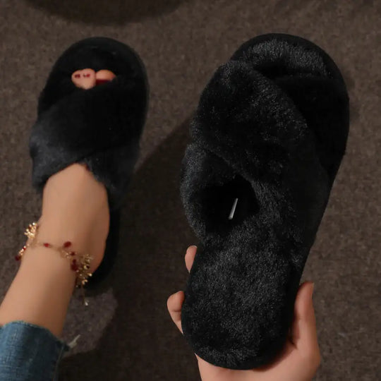 Cozy Cross Winter Slippers