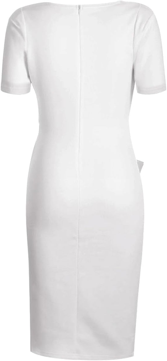 Sheath Wrap Pencil Dress 