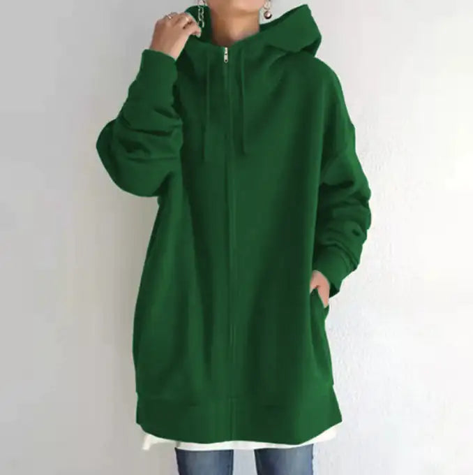 Oversized Loose Hooded Coat