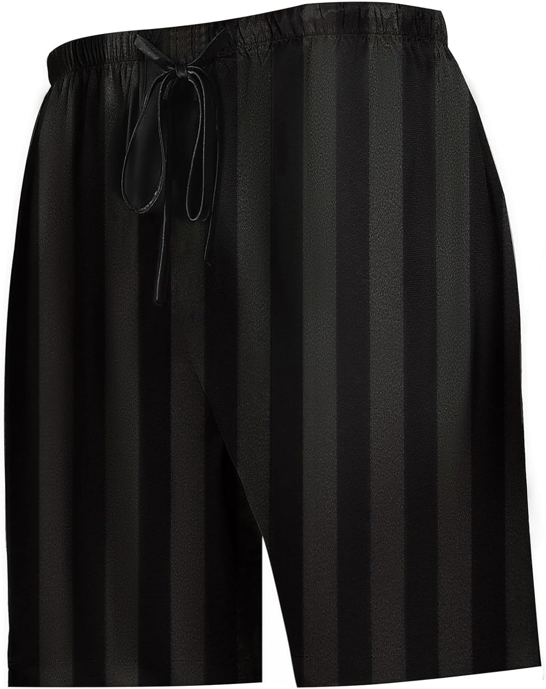 Men'S Satin Pajama Boxer Shorts with Elastic Waistband, Pants S-4XL