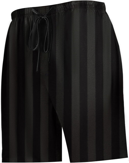 Men'S Satin Pajama Boxer Shorts with Elastic Waistband, Pants S-4XL