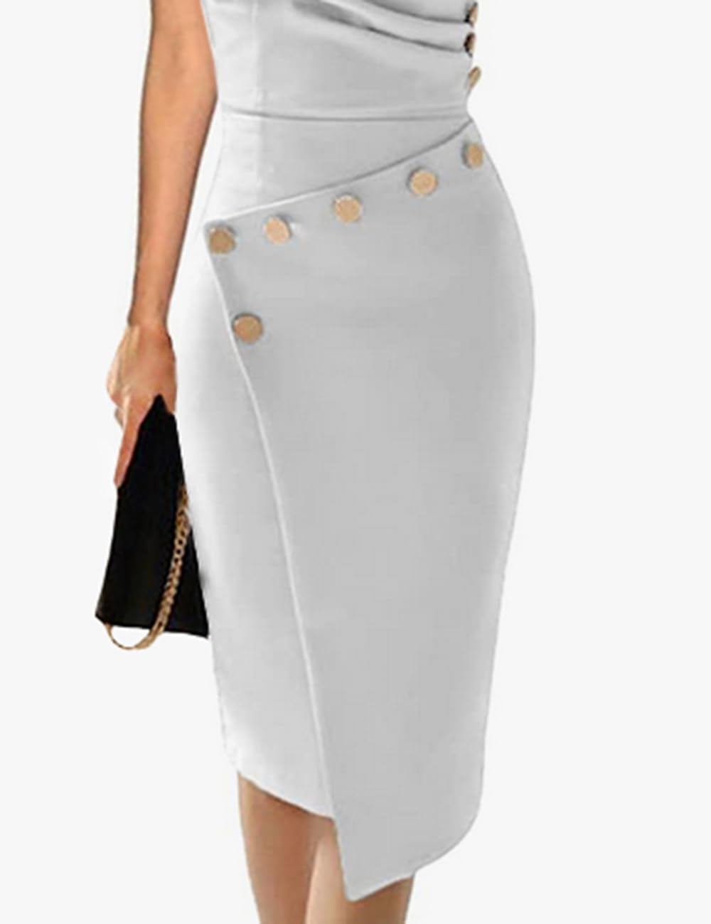 Sheath Wrap Pencil Dress 