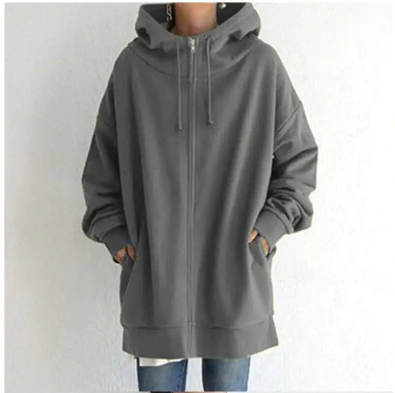 Oversized Loose Hooded Coat