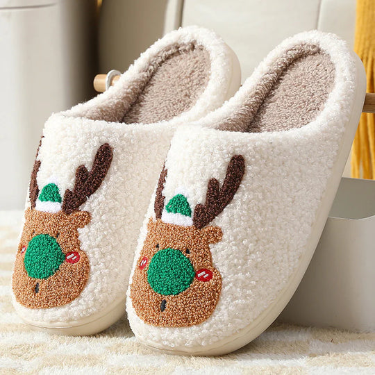 Elk Cozy Winter Home Slippers