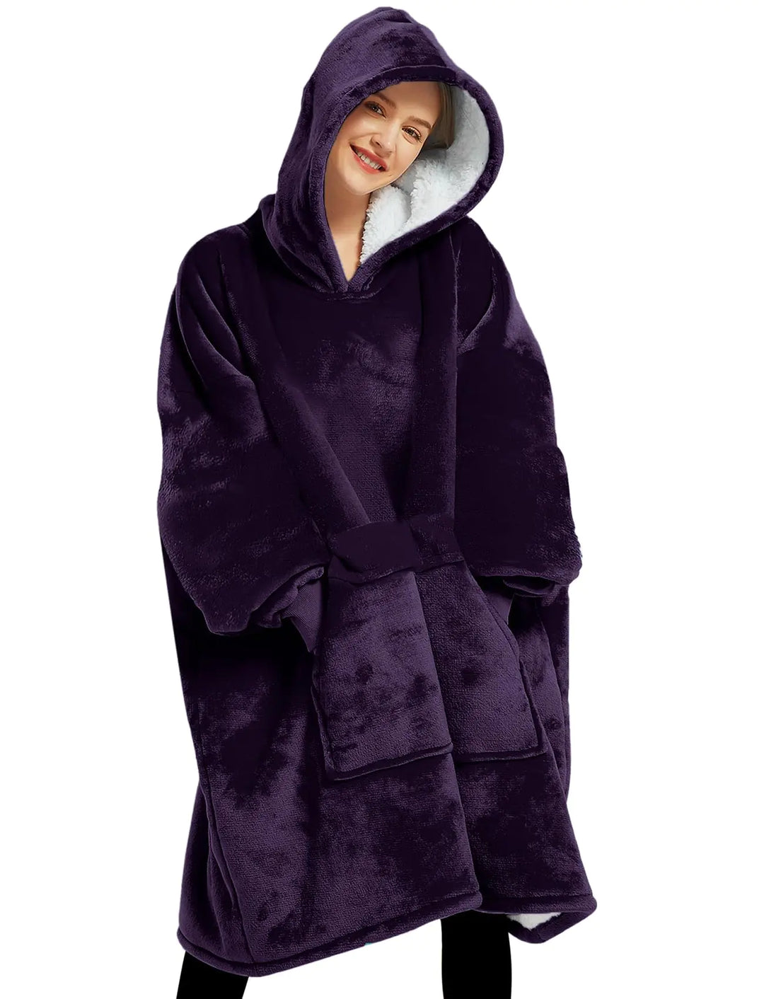 One Size Blanket Hoodie (purple)