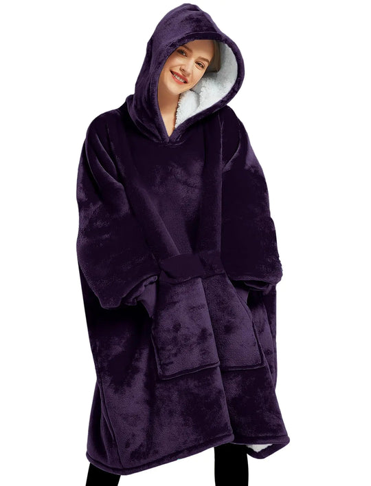 One Size Blanket Hoodie (purple)